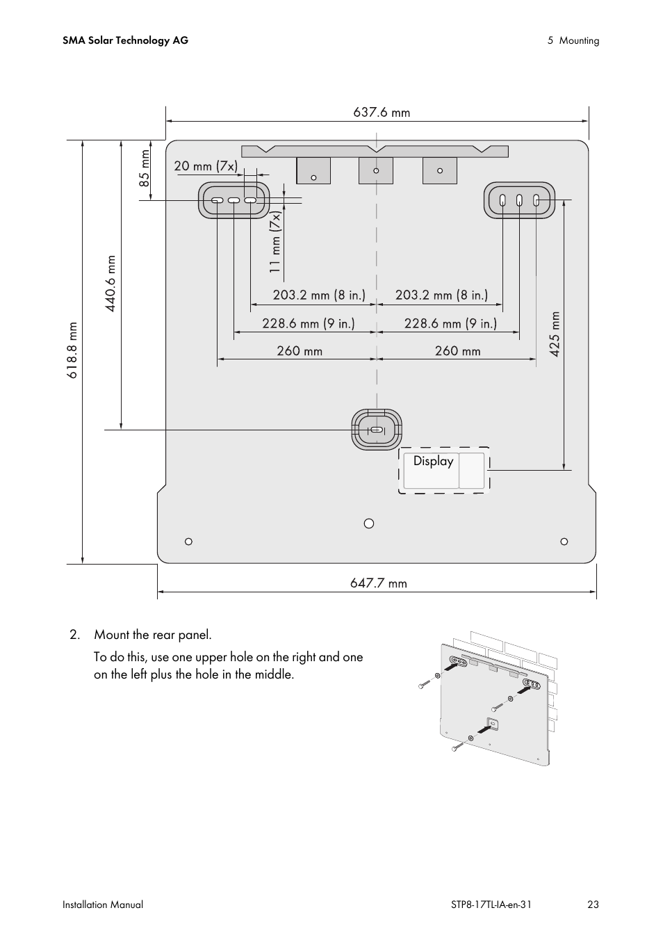 SMA STP 8000TL-10 User Manual | Page 23 / 128