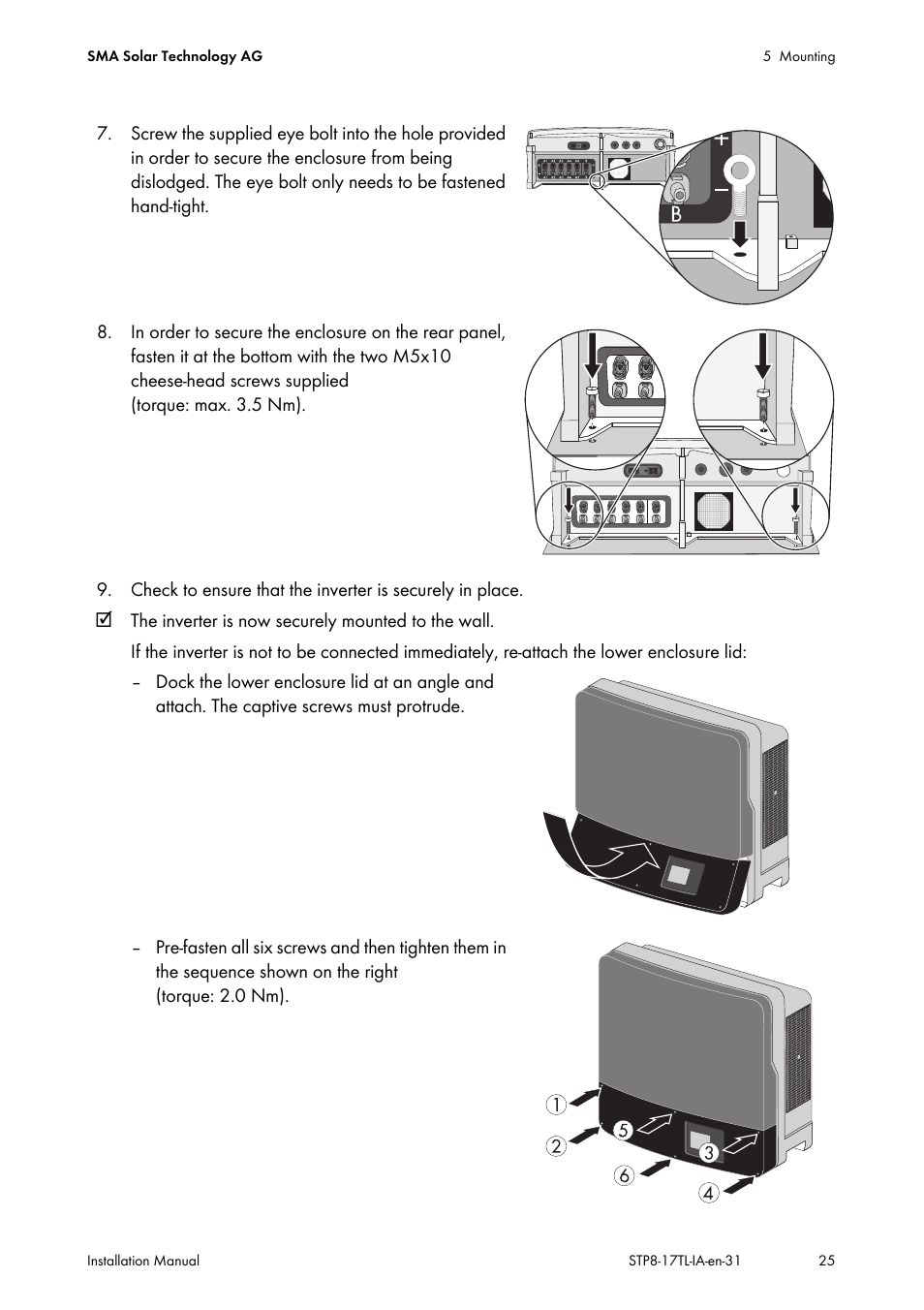 SMA STP 8000TL-10 User Manual | Page 25 / 128