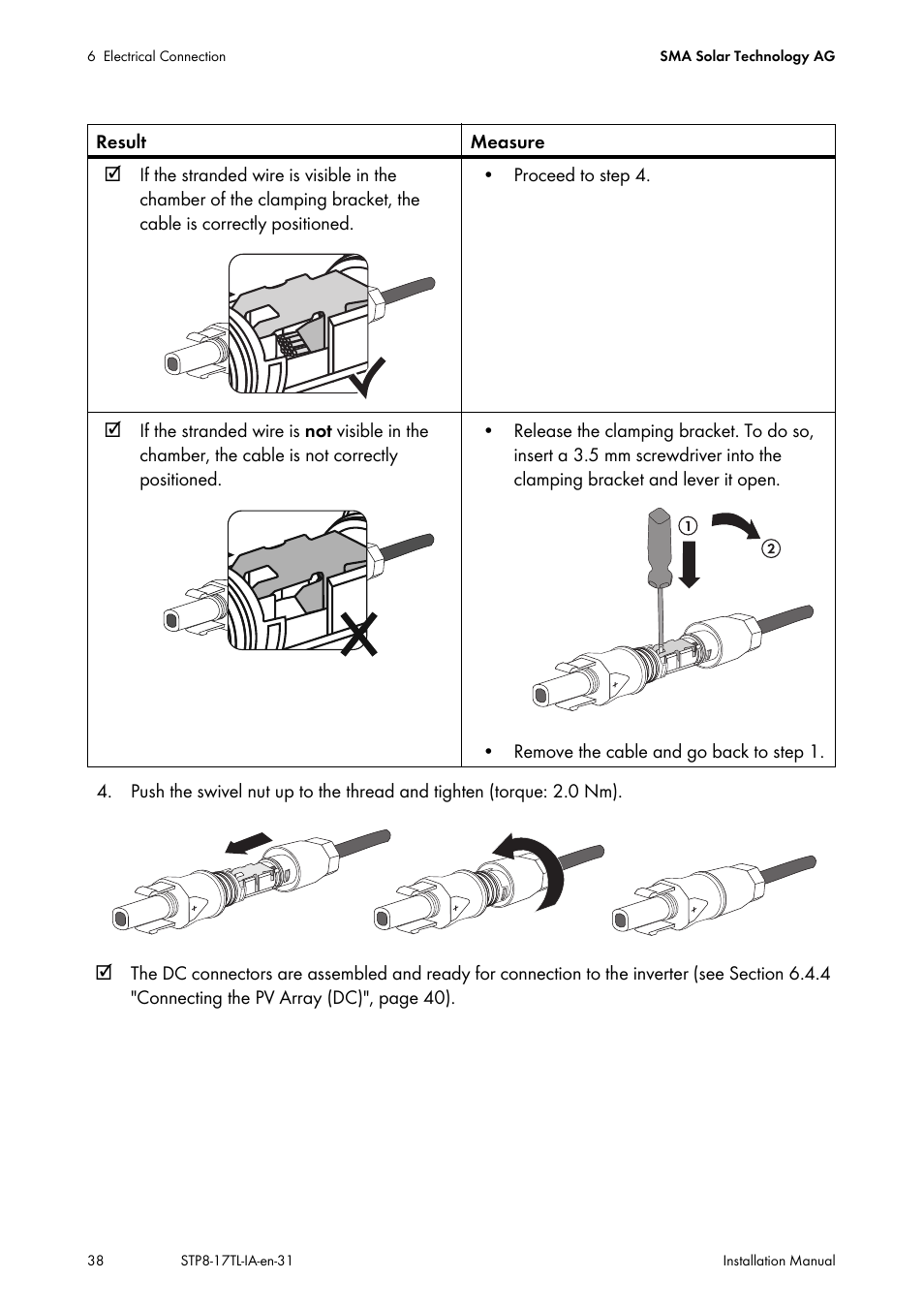 SMA STP 8000TL-10 User Manual | Page 38 / 128