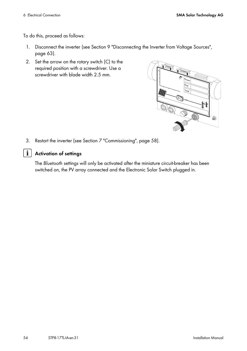 SMA STP 8000TL-10 User Manual | Page 54 / 128