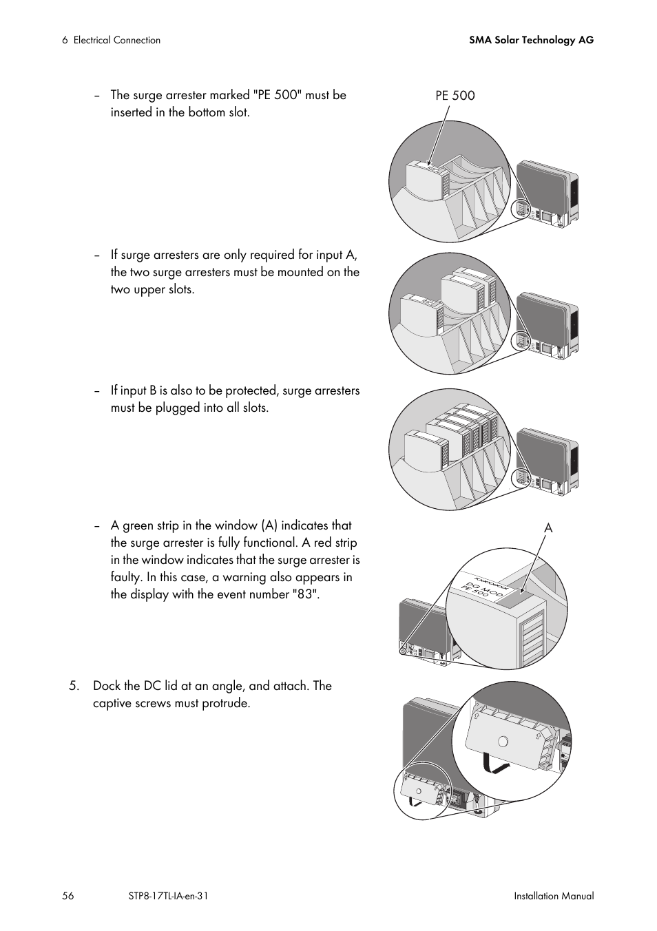 SMA STP 8000TL-10 User Manual | Page 56 / 128