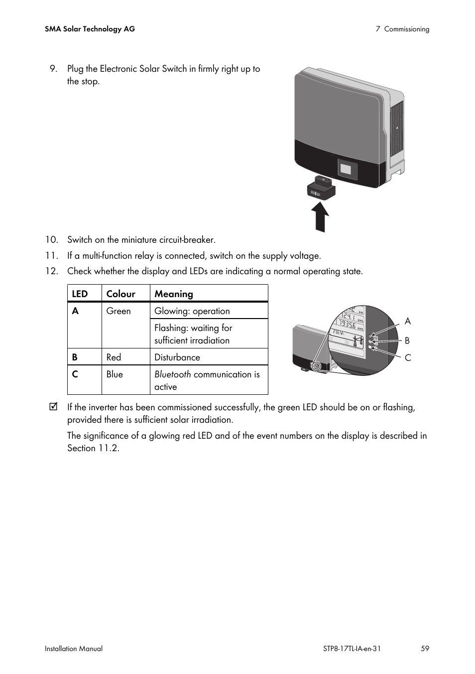 SMA STP 8000TL-10 User Manual | Page 59 / 128