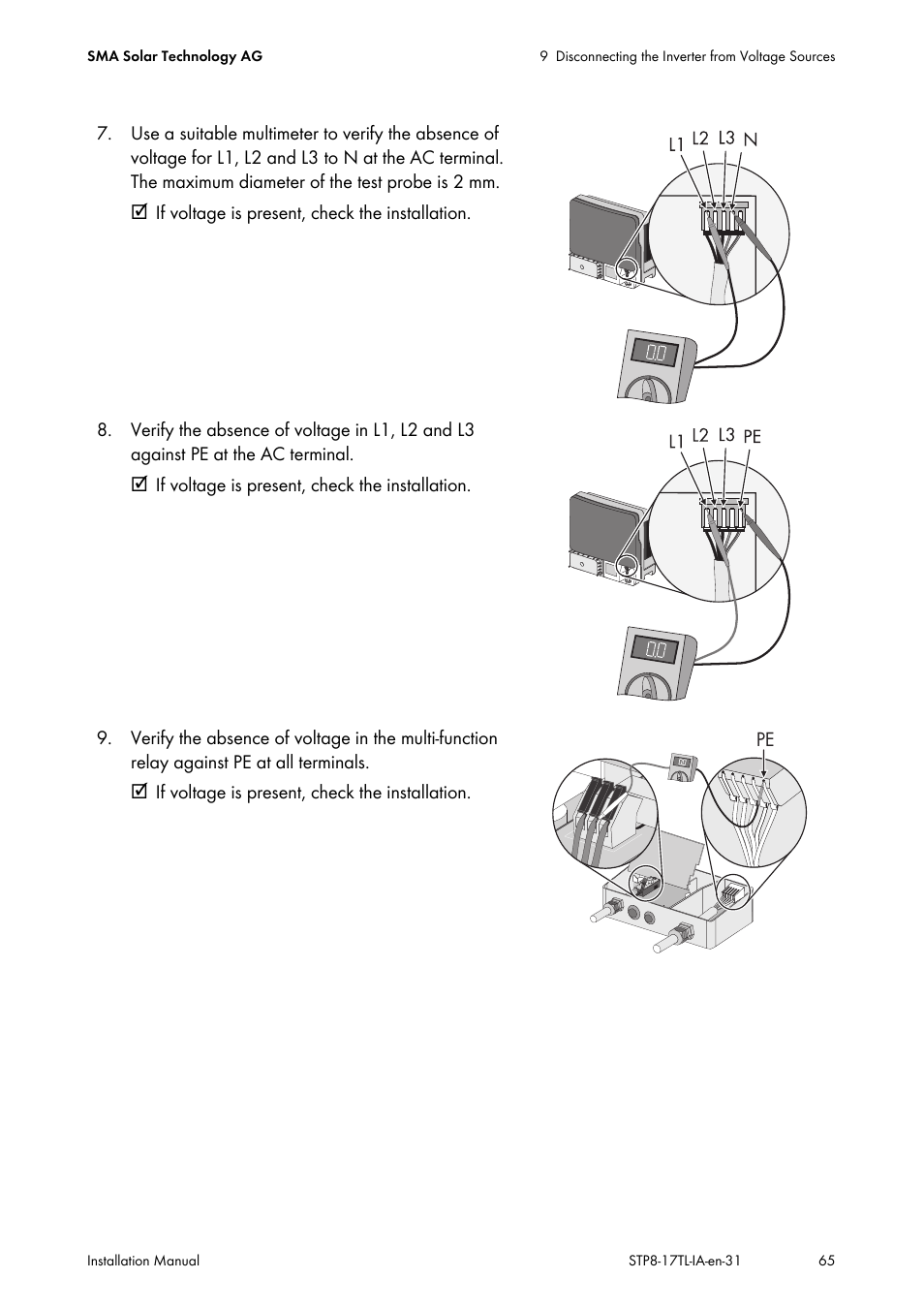 SMA STP 8000TL-10 User Manual | Page 65 / 128