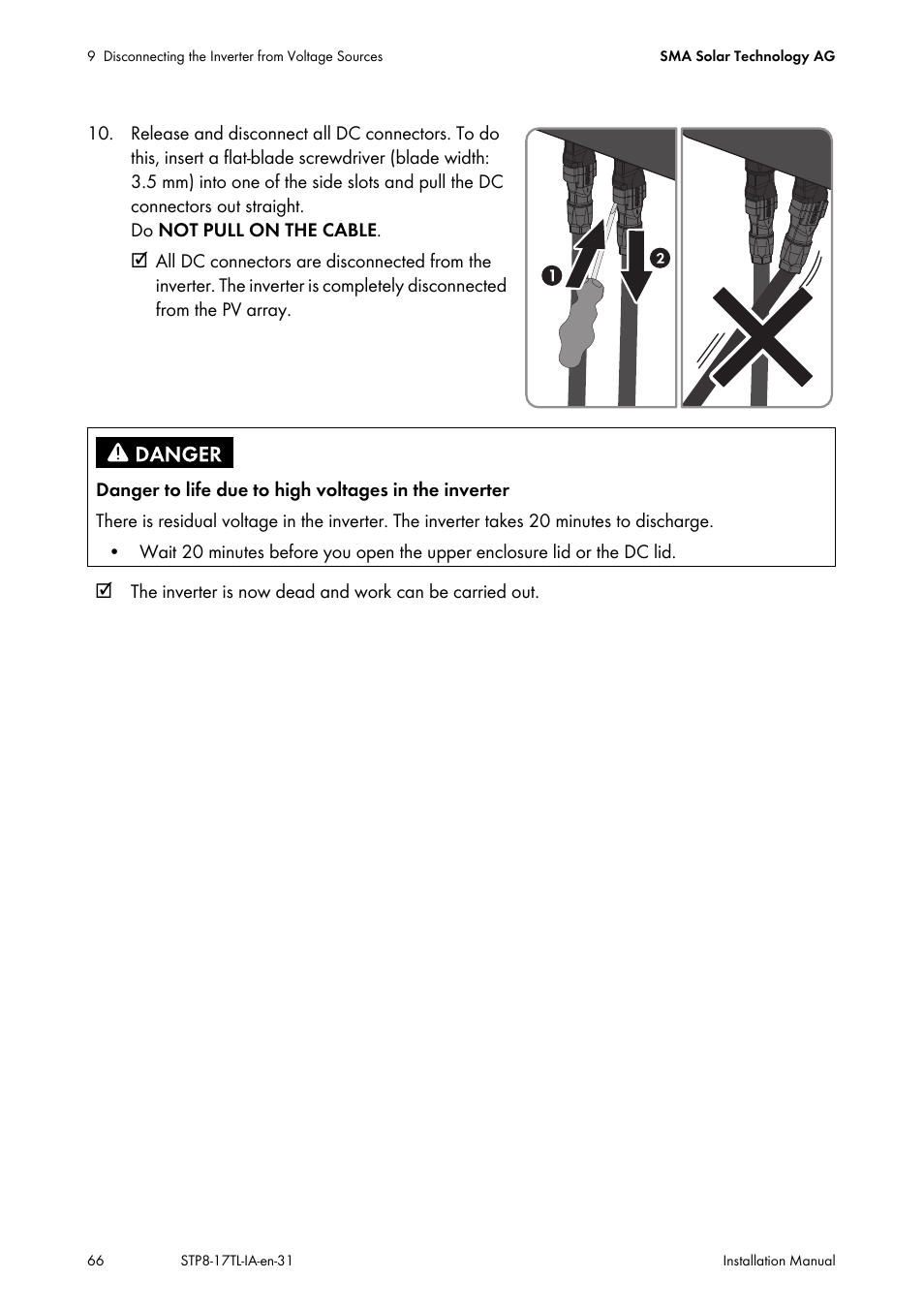 SMA STP 8000TL-10 User Manual | Page 66 / 128