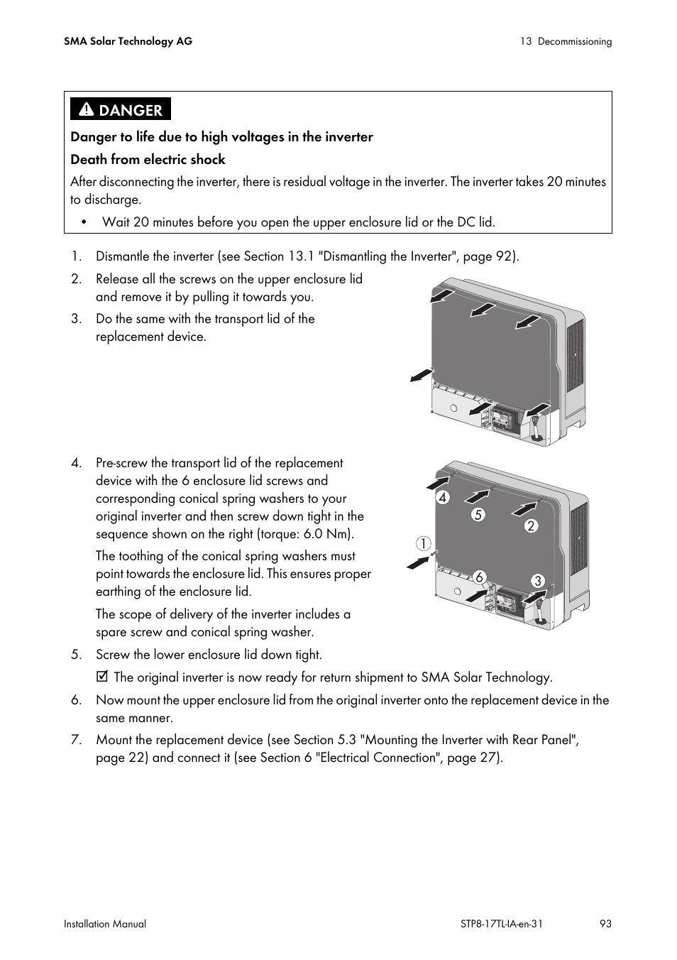 SMA STP 8000TL-10 User Manual | Page 93 / 128