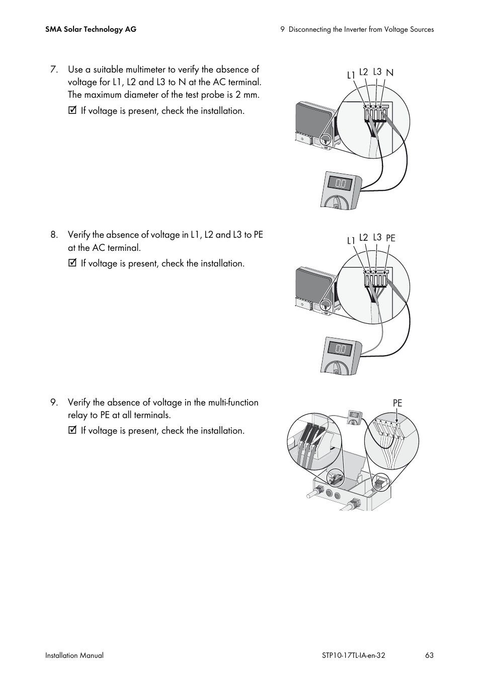 SMA STP 10000TL-10 Installation User Manual | Page 63 / 116