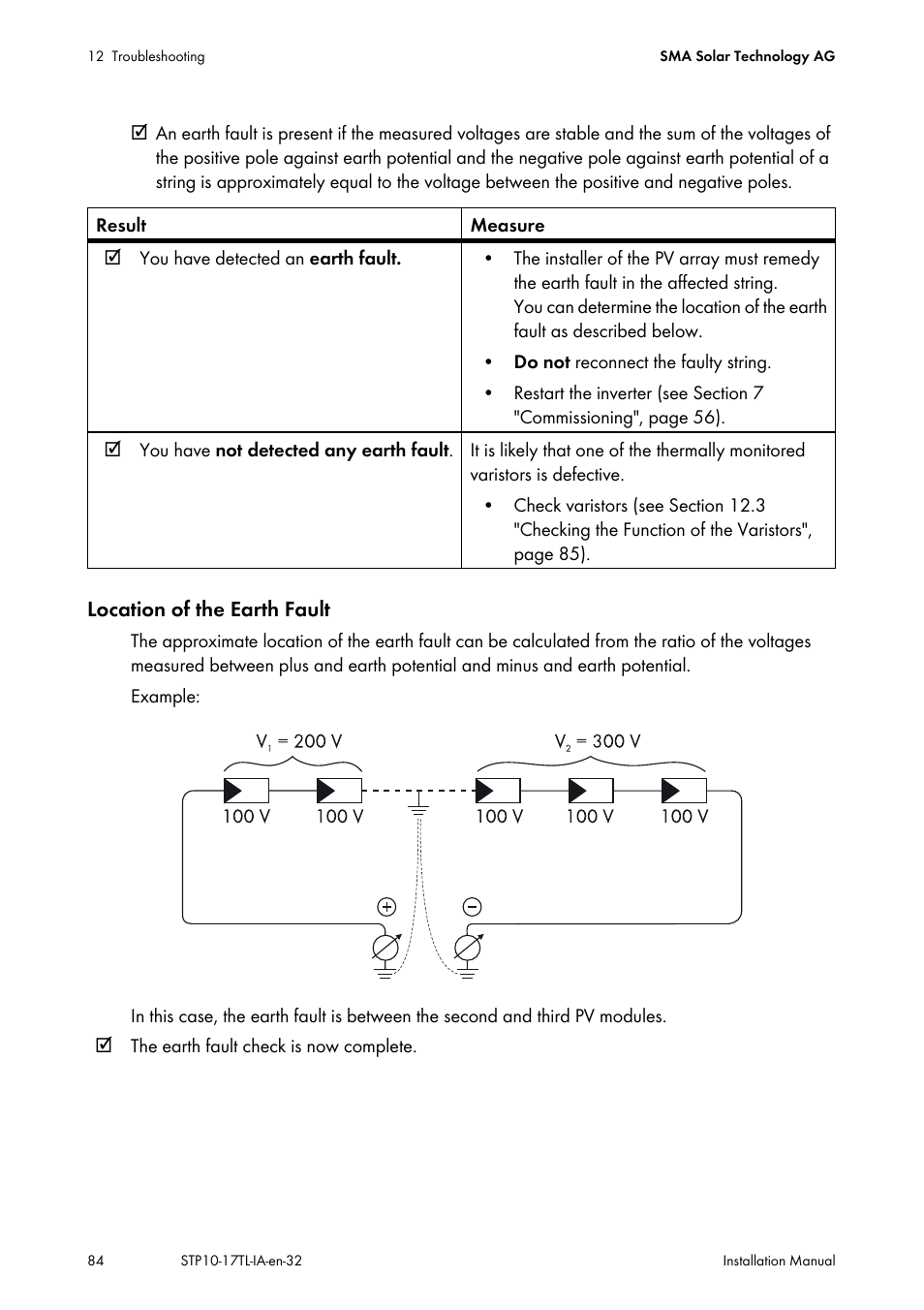 SMA STP 10000TL-10 Installation User Manual | Page 84 / 116