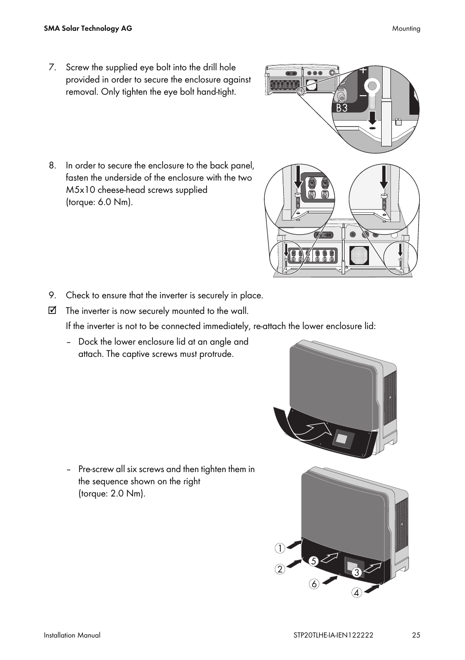 SMA STP 15000TL Installation User Manual | Page 25 / 96