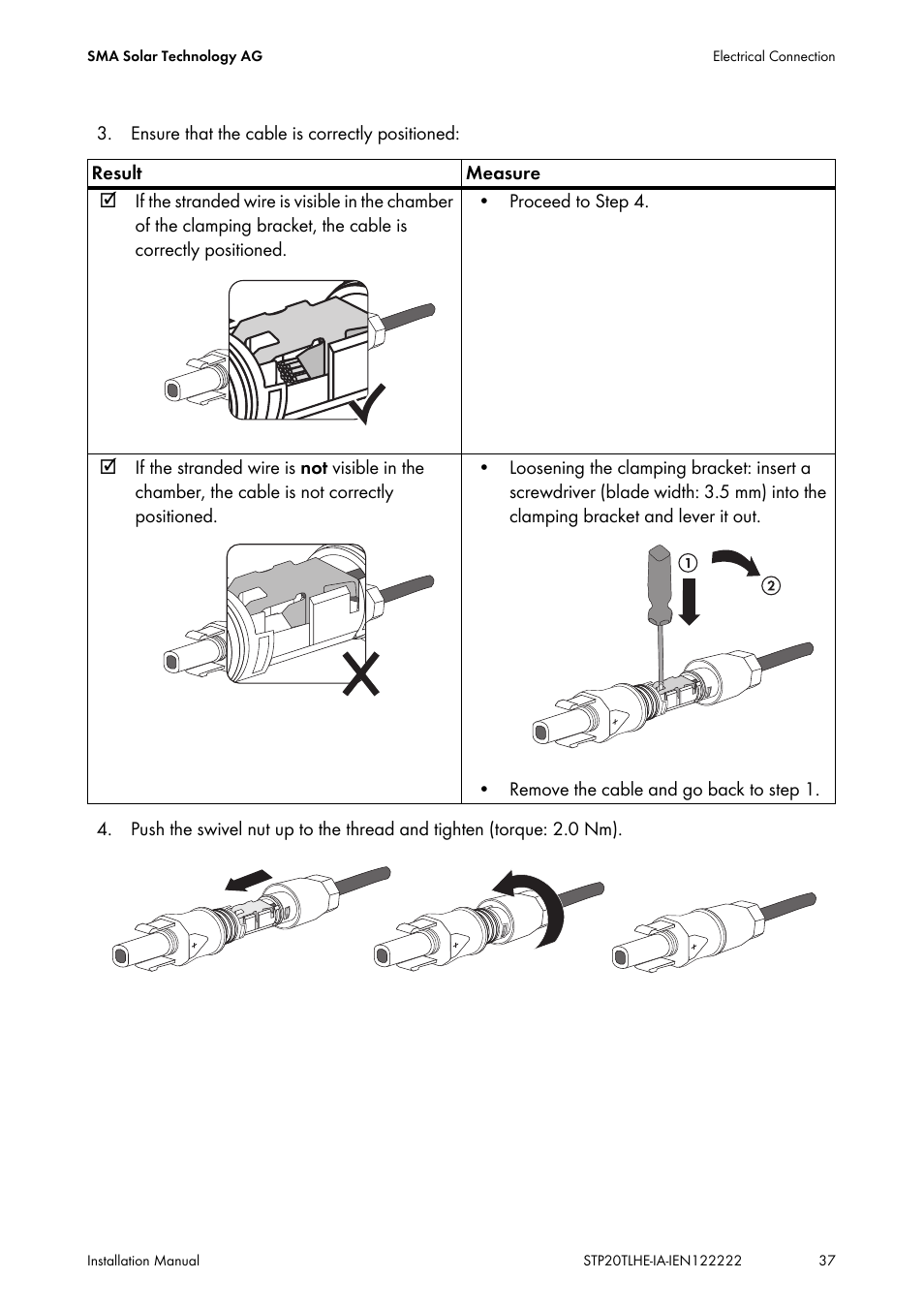 SMA STP 15000TL Installation User Manual | Page 37 / 96