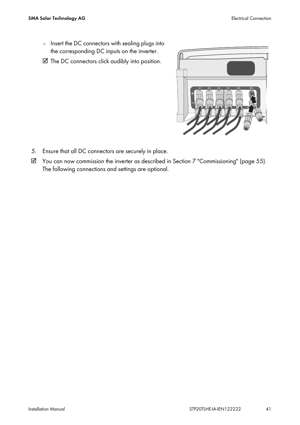 SMA STP 15000TL Installation User Manual | Page 41 / 96