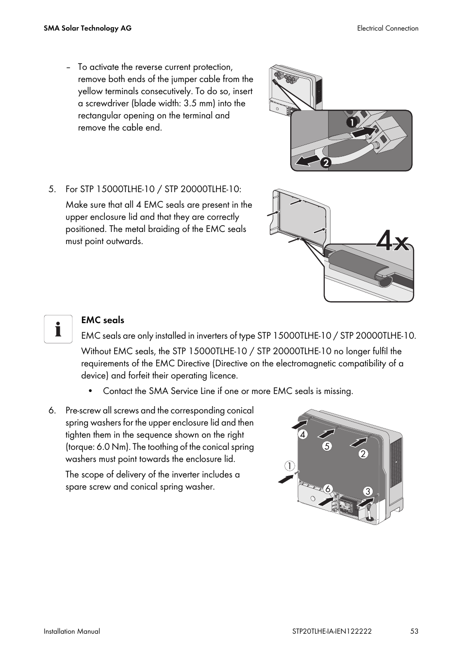SMA STP 15000TL Installation User Manual | Page 53 / 96