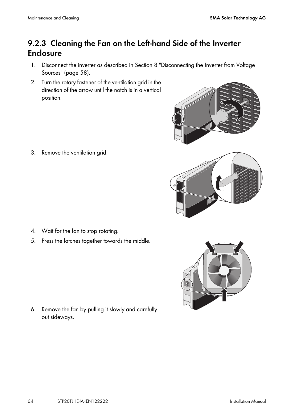 SMA STP 15000TL Installation User Manual | Page 64 / 96