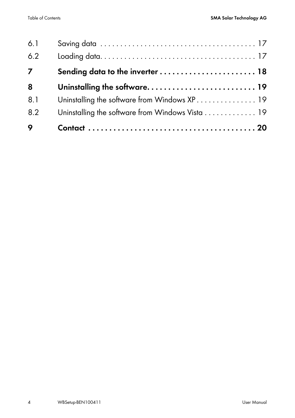 SMA WINDY BOY User Manual | Page 4 / 22