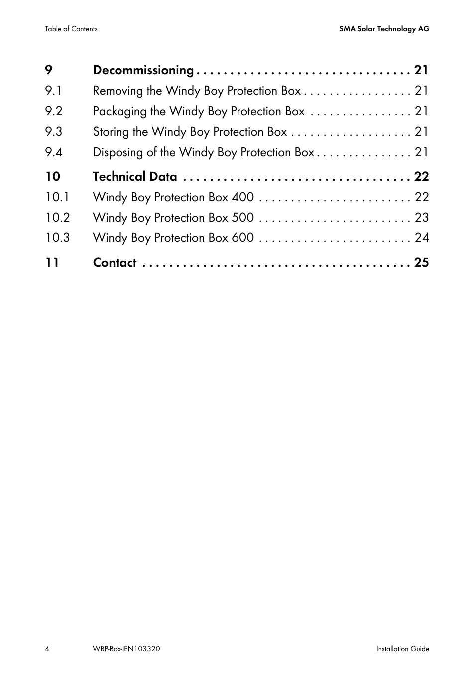 SMA WBP-Box User Manual | Page 4 / 28
