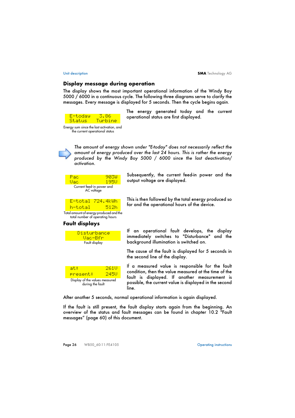 SMA WB 5000 User Manual | Page 26 / 70