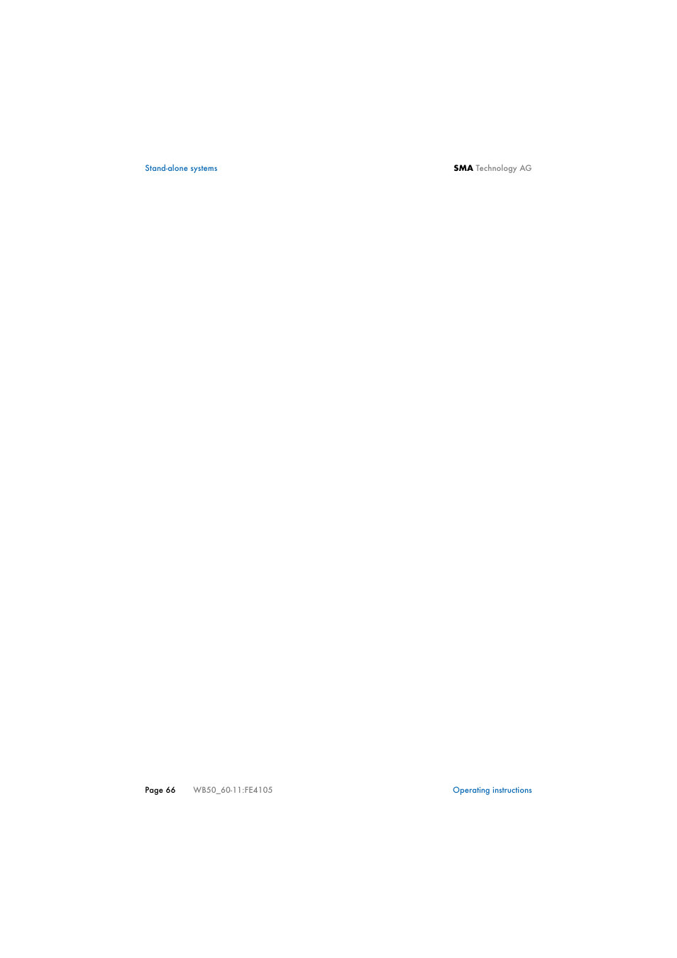 SMA WB 5000 User Manual | Page 66 / 70