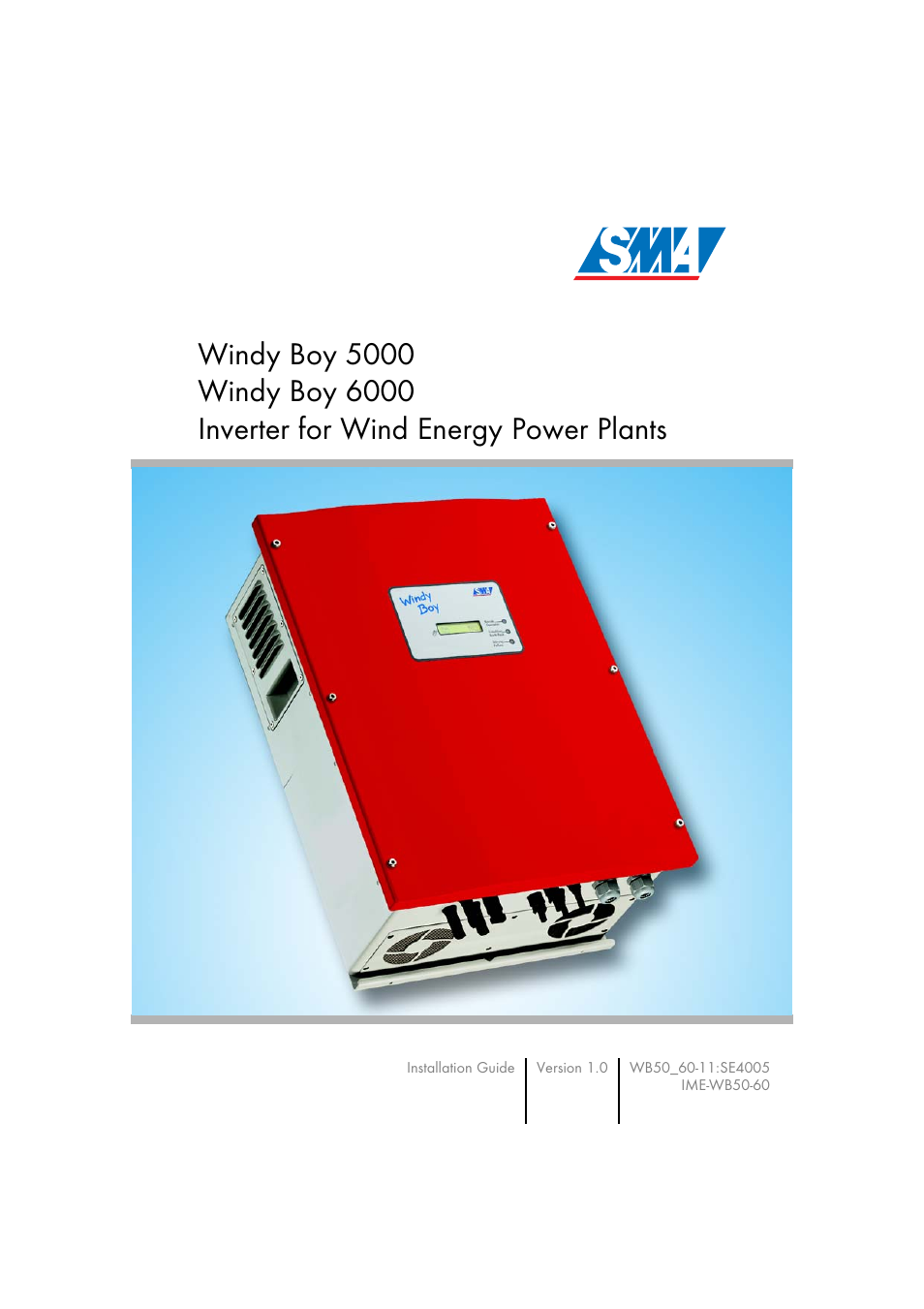 SMA WB 5000 Installation User Manual | 54 pages