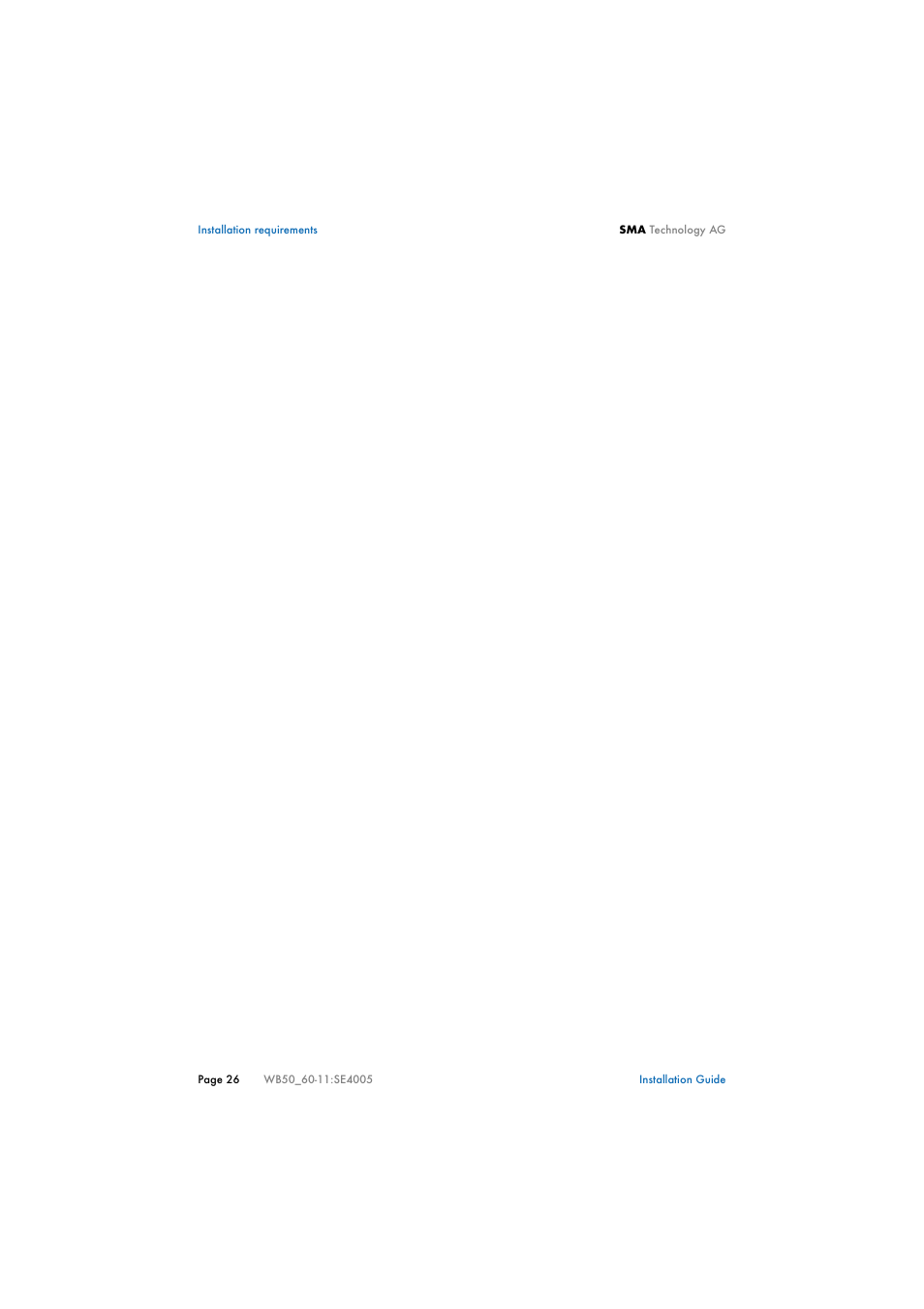 SMA WB 5000 Installation User Manual | Page 26 / 54