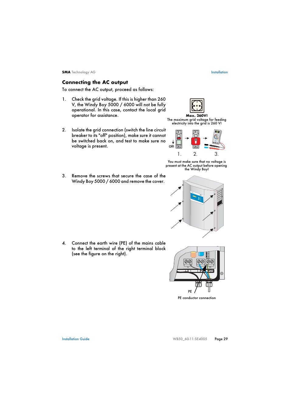 SMA WB 5000 Installation User Manual | Page 29 / 54