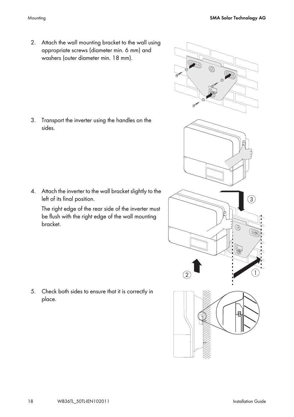SMA WB 3600TL User Manual | Page 18 / 96