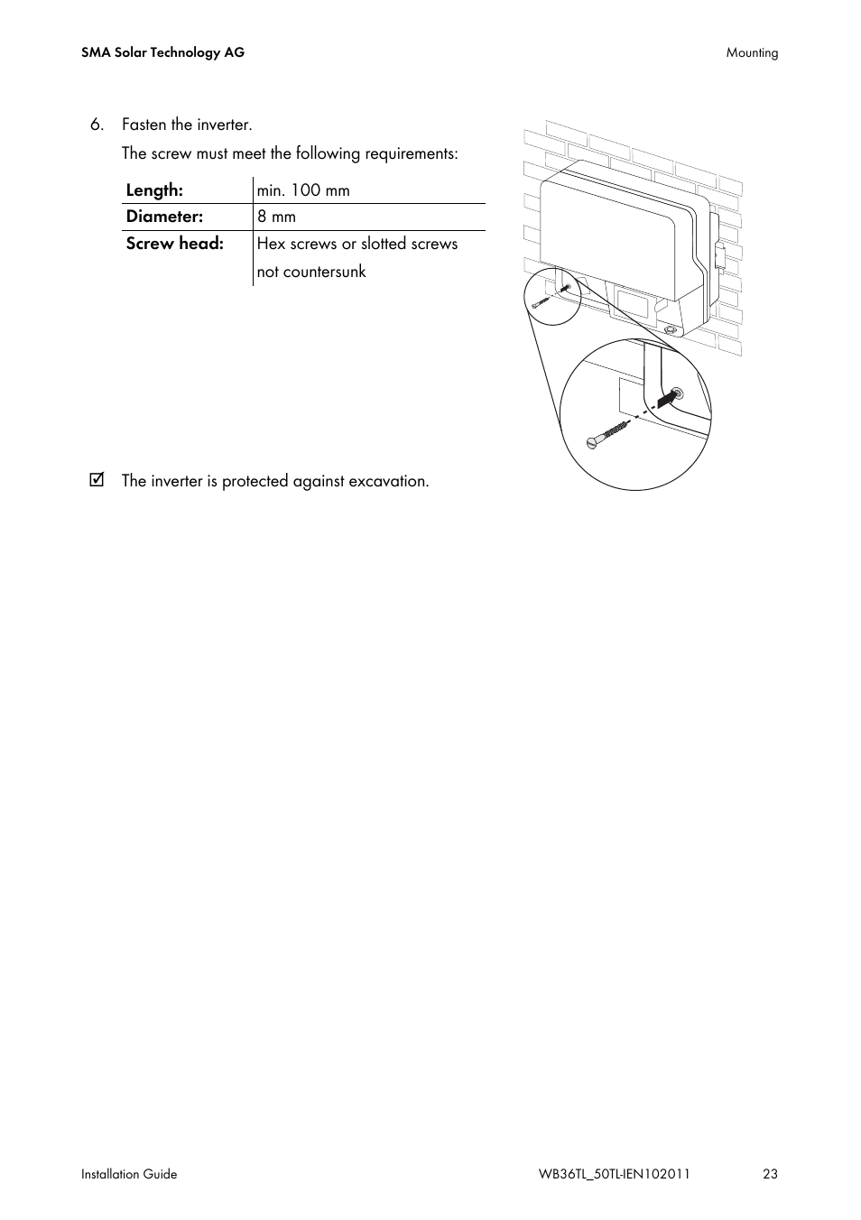 SMA WB 3600TL User Manual | Page 23 / 96