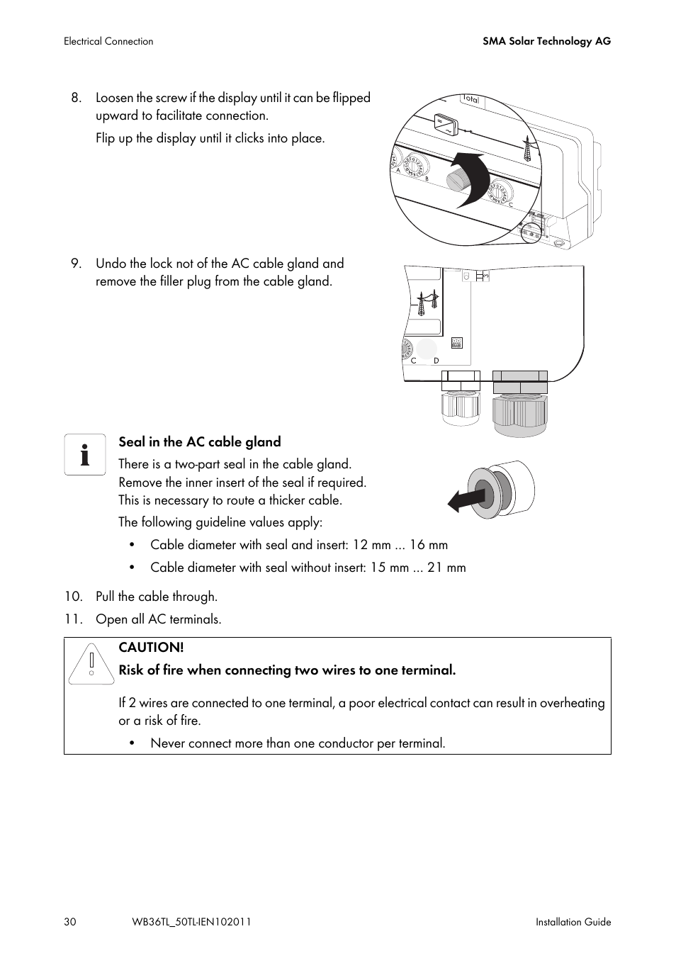 SMA WB 3600TL User Manual | Page 30 / 96