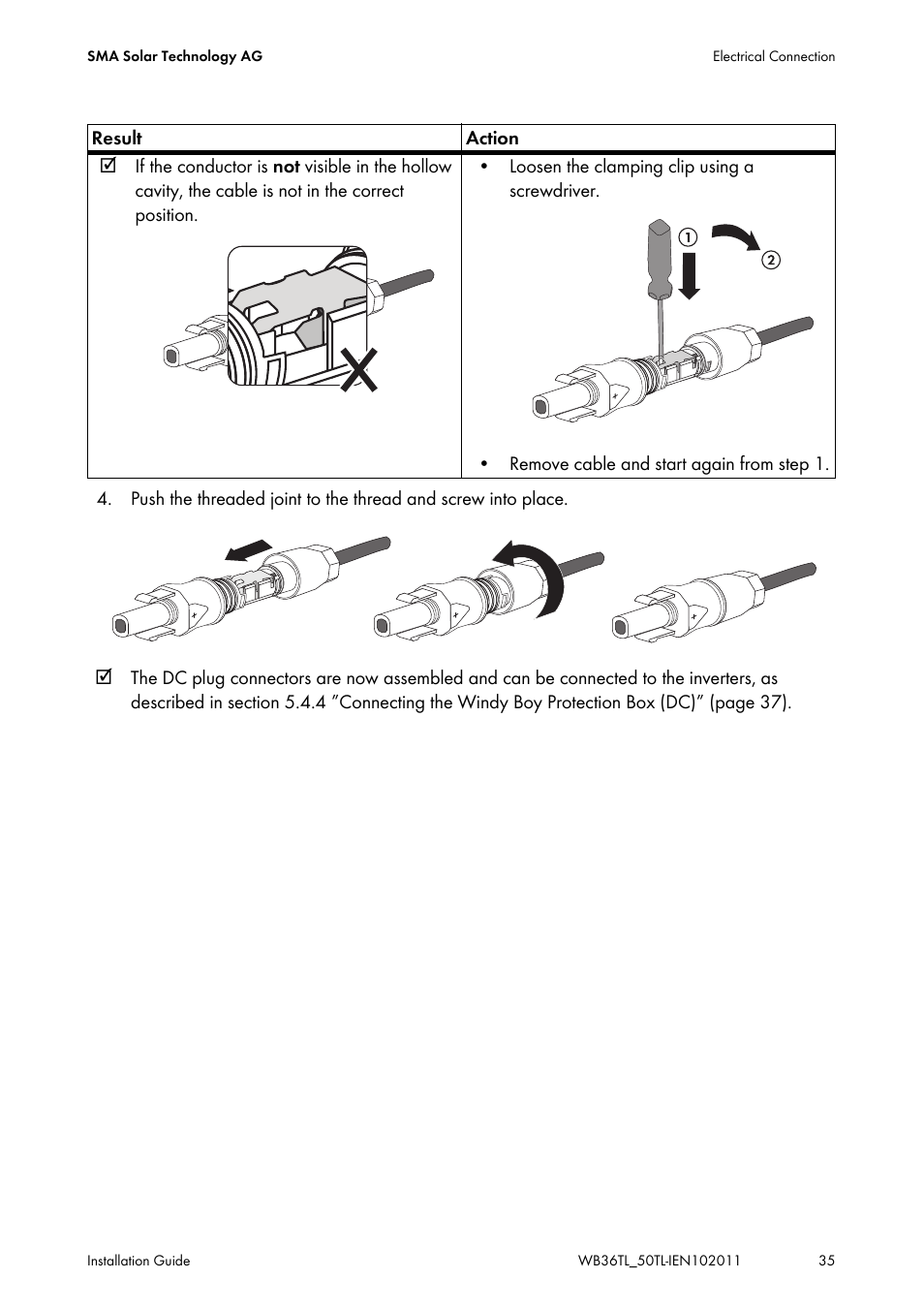 SMA WB 3600TL User Manual | Page 35 / 96