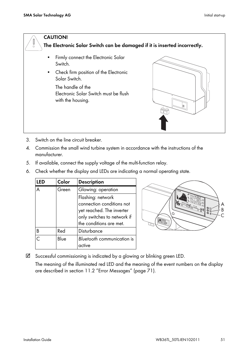 SMA WB 3600TL User Manual | Page 51 / 96