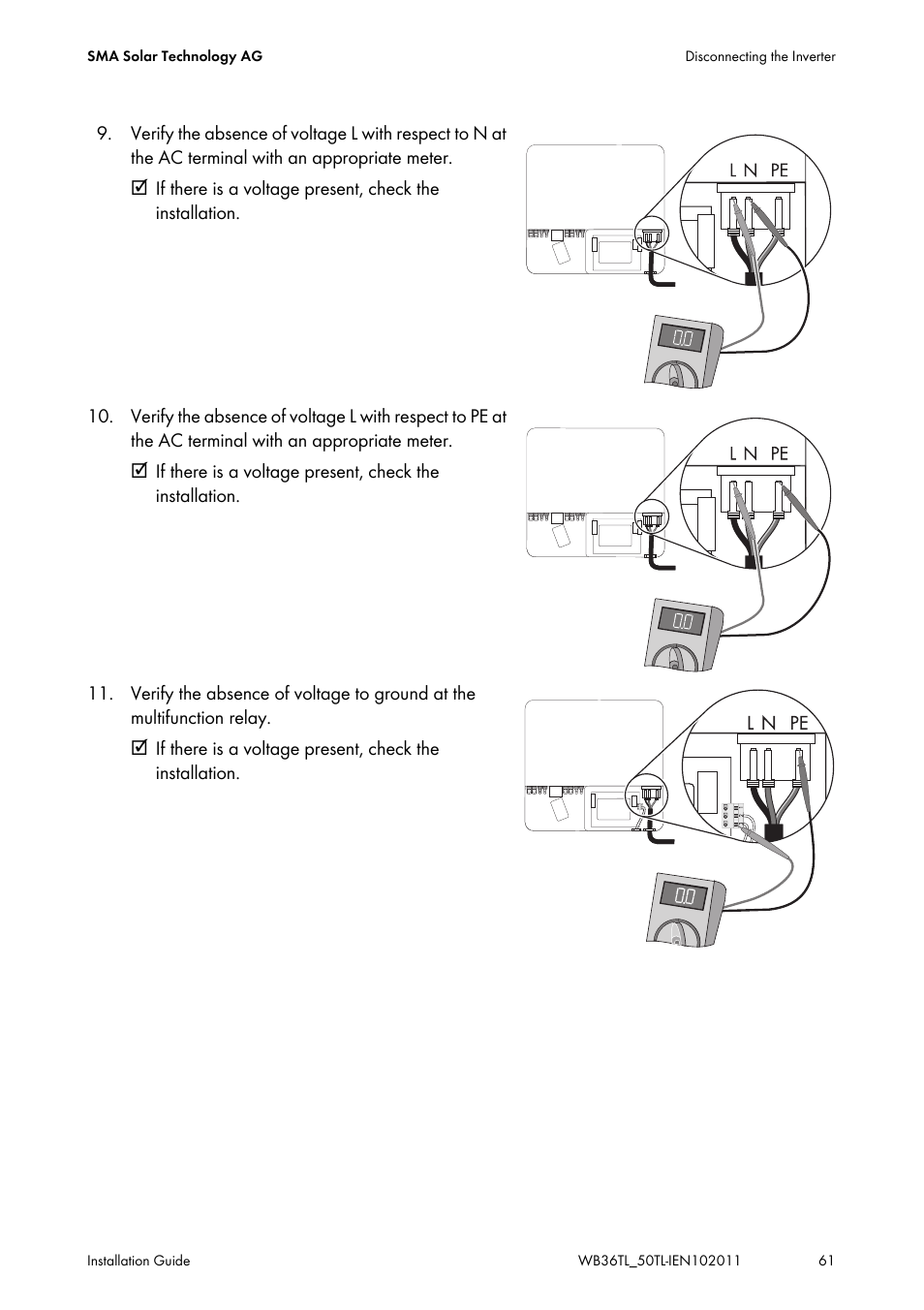 SMA WB 3600TL User Manual | Page 61 / 96