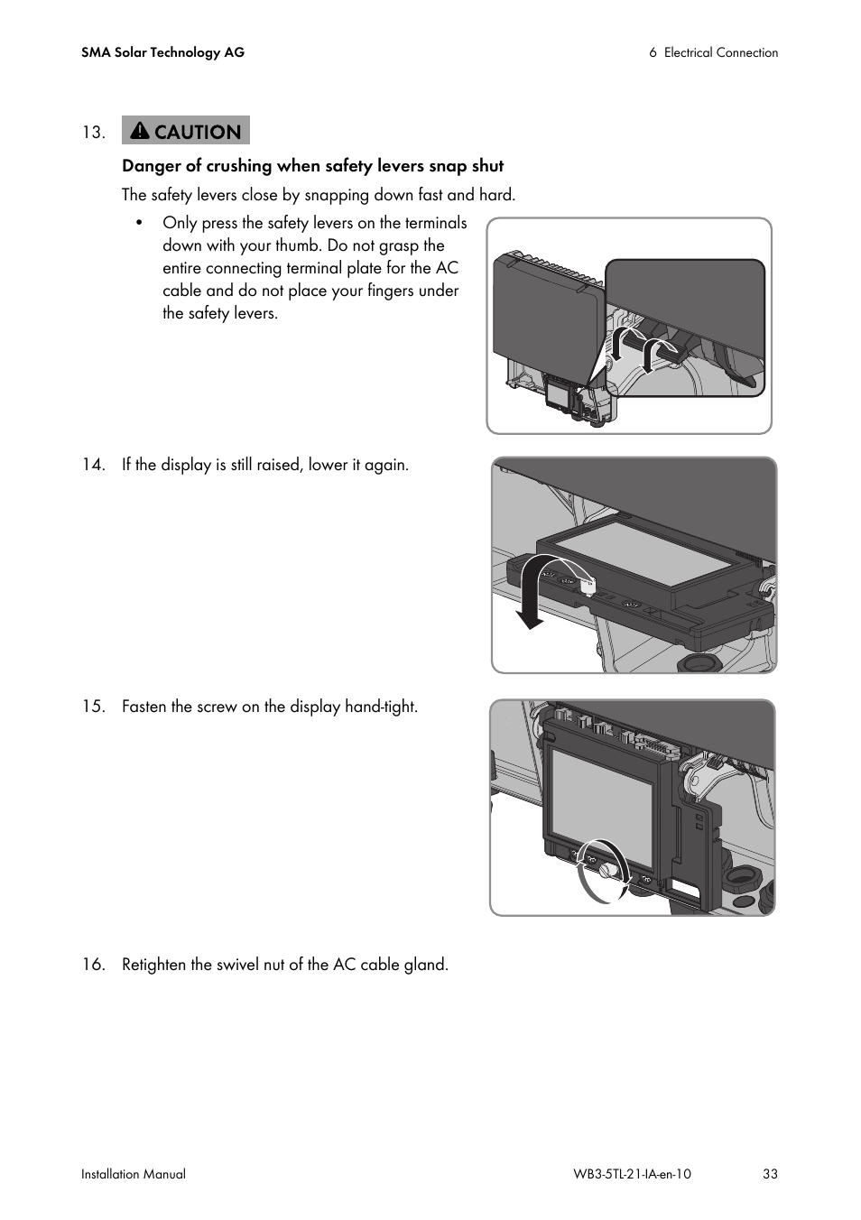SMA WB 3000-21 Installation User Manual | Page 33 / 92