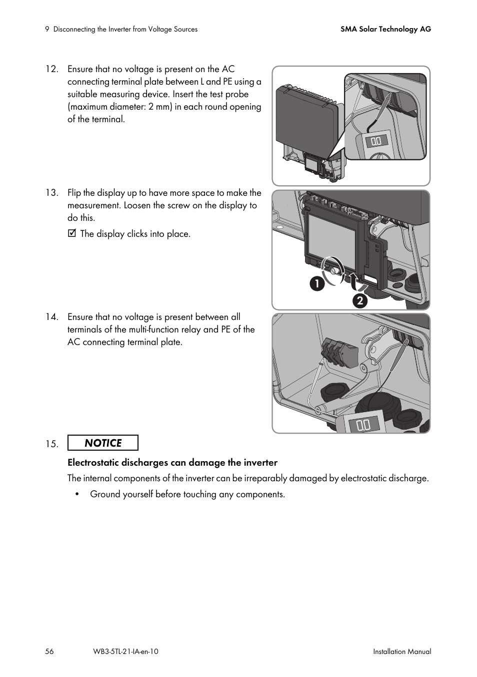 SMA WB 3000-21 Installation User Manual | Page 56 / 92