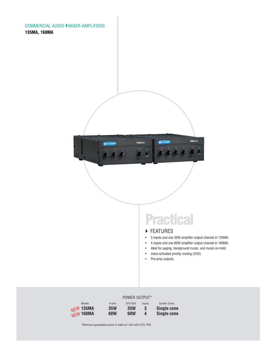 Practical, Features | Crown Audio I-T6000 User Manual | Page 26 / 83