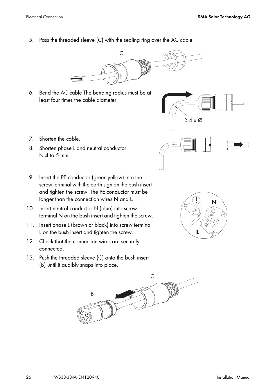 SMA WB 3300-11 Installation User Manual | Page 26 / 80