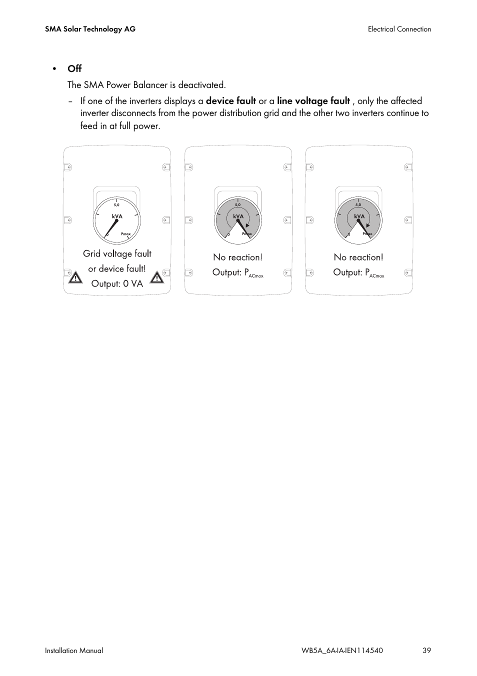 SMA WB 5000A-11 Installation User Manual | Page 39 / 88