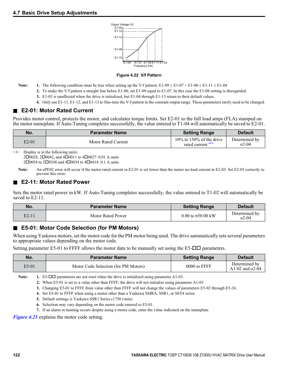 For an example custom v/f | Yaskawa Z1000U User Manual | Page 122 / 378