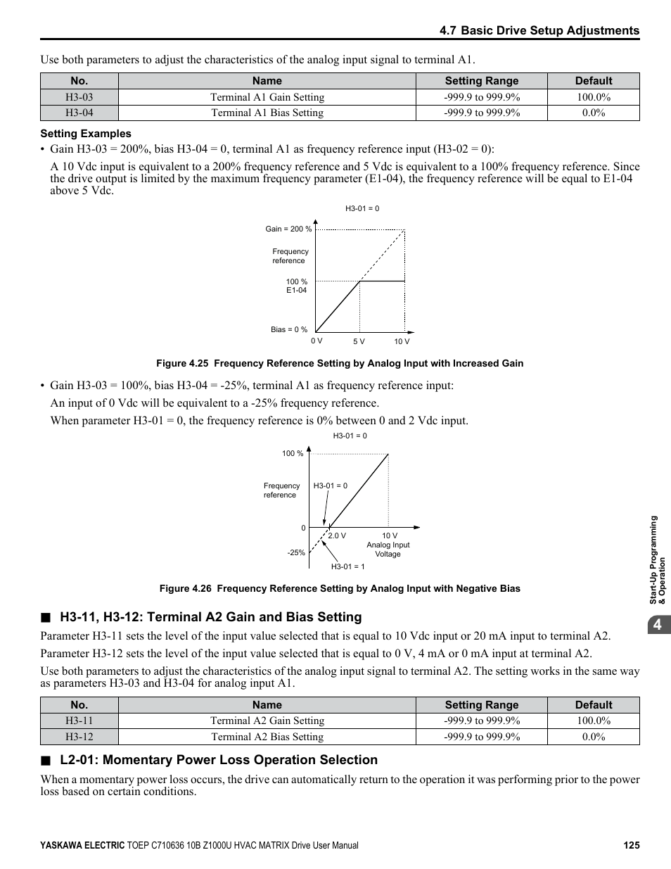 L2-01: momentary power loss operation selection | Yaskawa Z1000U User Manual | Page 125 / 378