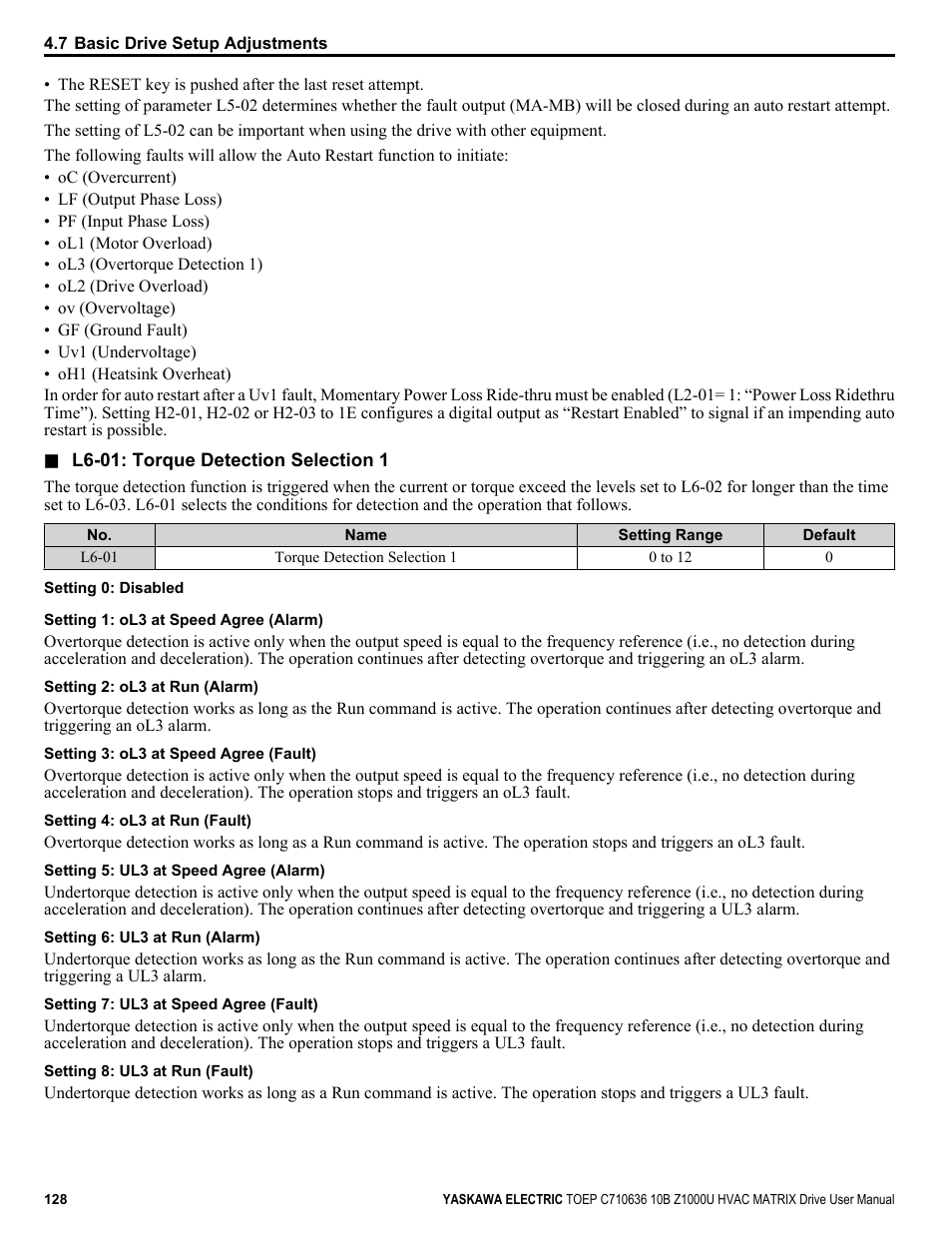 Yaskawa Z1000U User Manual | Page 128 / 378