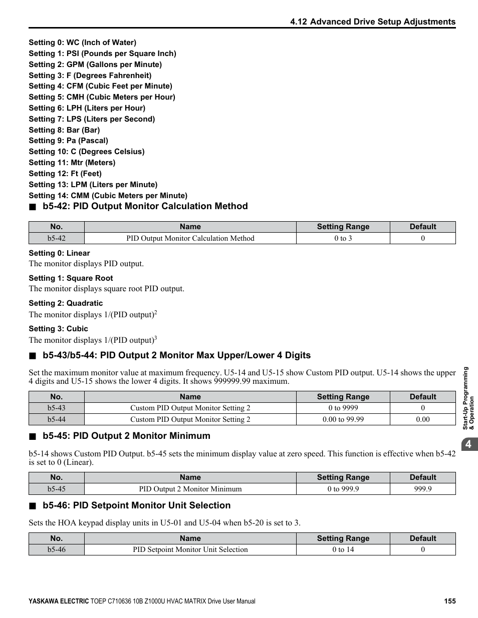 Yaskawa Z1000U User Manual | Page 155 / 378
