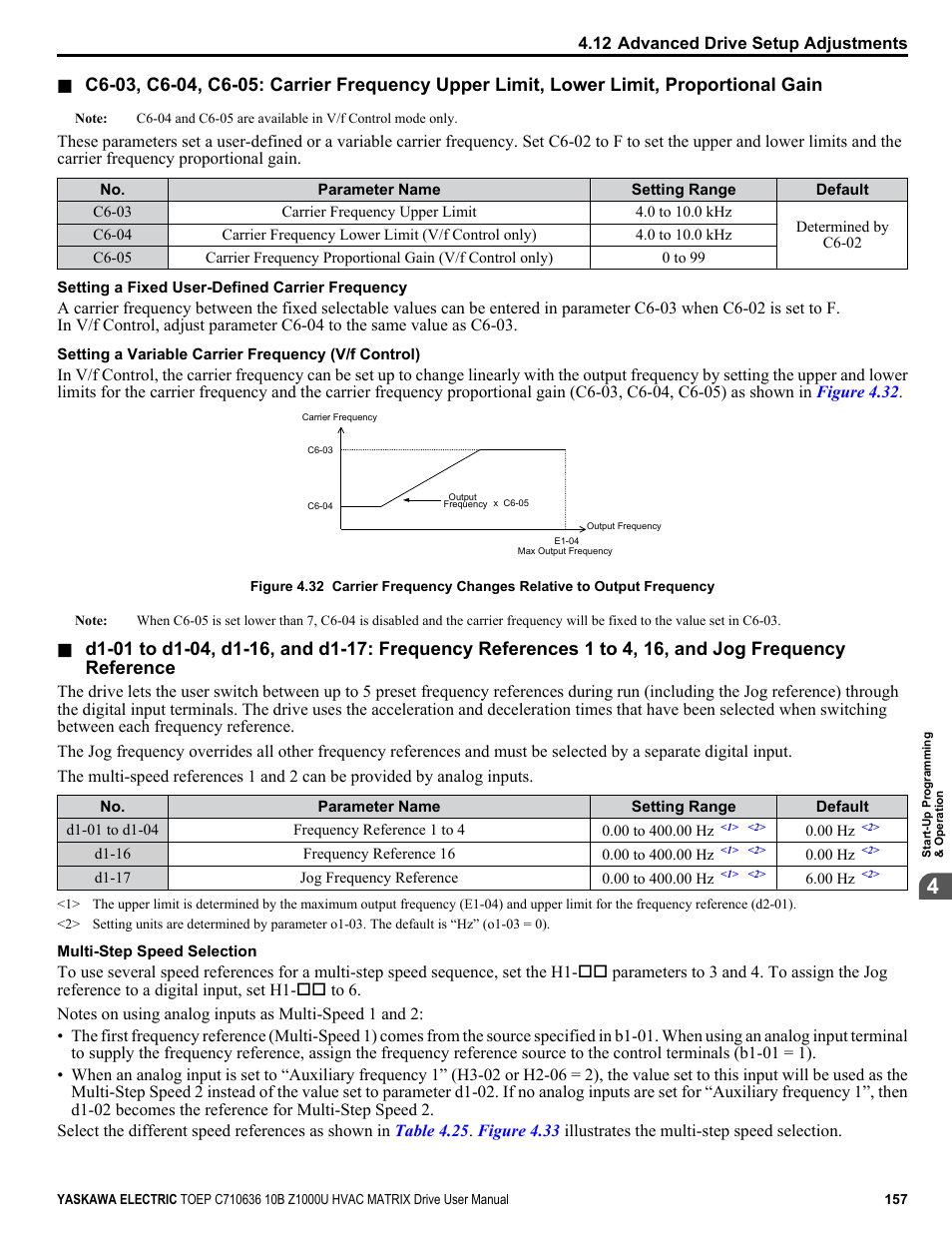 Inputs, Refer | Yaskawa Z1000U User Manual | Page 157 / 378