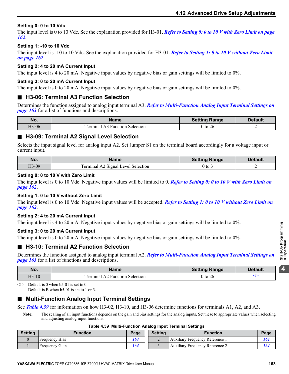 Yaskawa Z1000U User Manual | Page 163 / 378