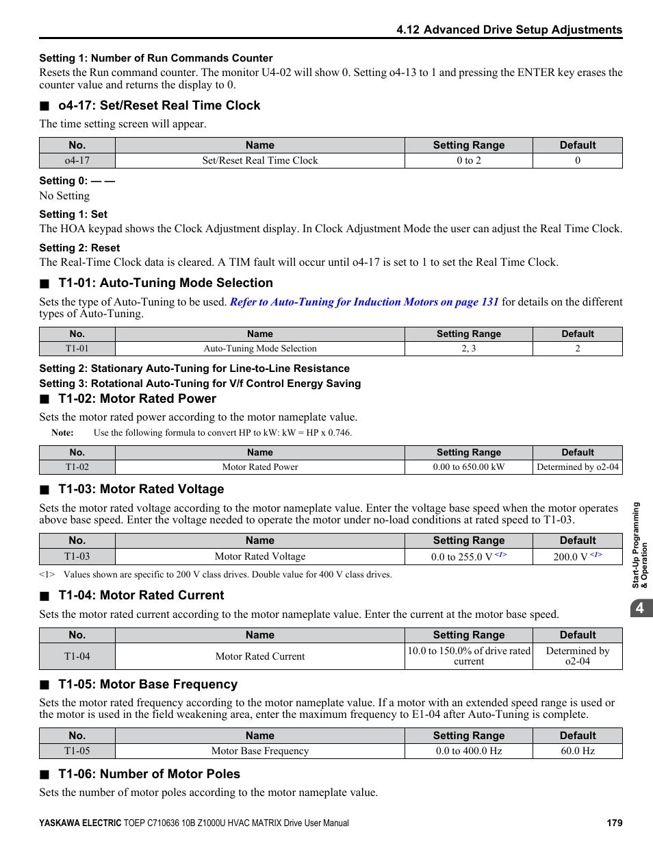 Yaskawa Z1000U User Manual | Page 179 / 378