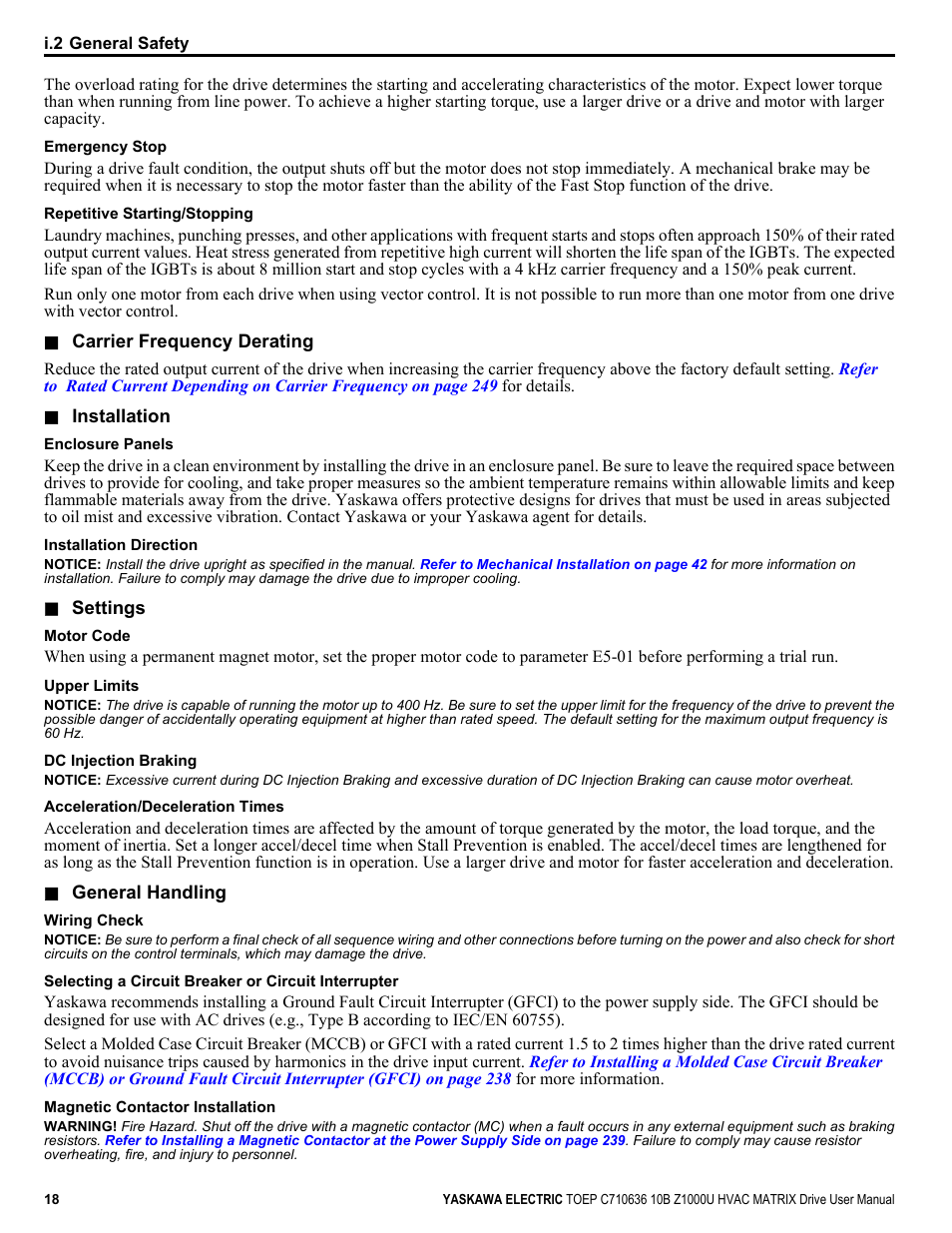 Yaskawa Z1000U User Manual | Page 18 / 378