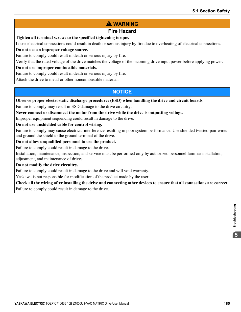 Yaskawa Z1000U User Manual | Page 185 / 378