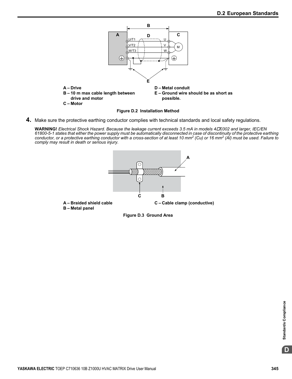 D.2 european standards | Yaskawa Z1000U User Manual | Page 345 / 378