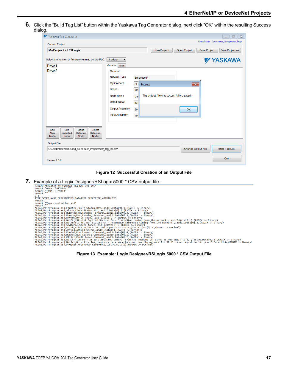 Yaskawa Tag Generator User Manual | Page 17 / 30