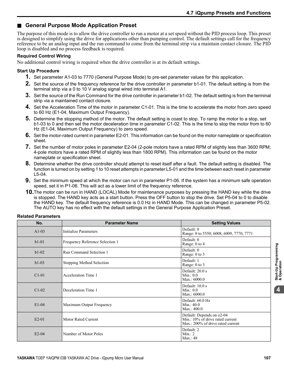 Yaskawa iQpump Micro User Manual | Page 107 / 300
