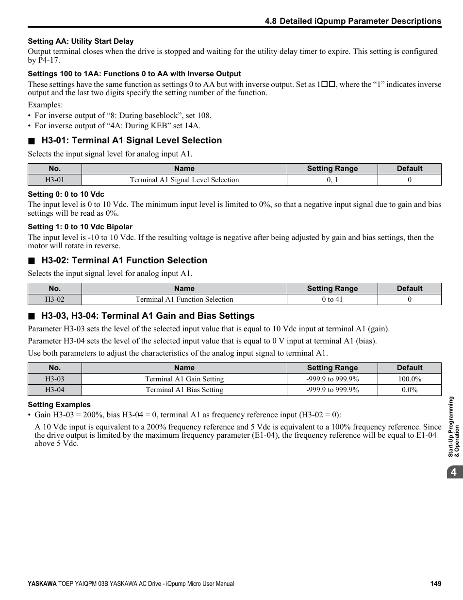 Yaskawa iQpump Micro User Manual | Page 149 / 300