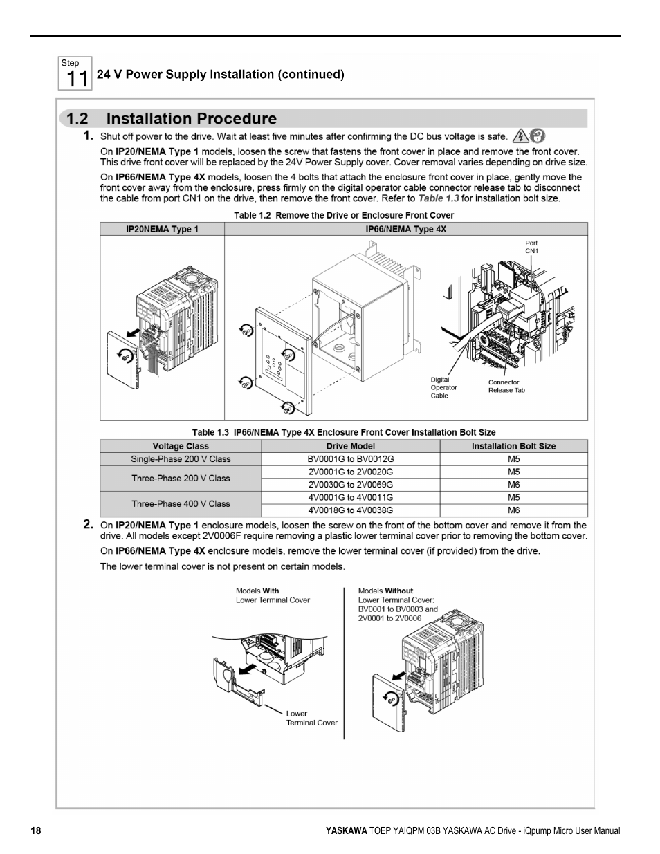 Yaskawa iQpump Micro User Manual | Page 18 / 300