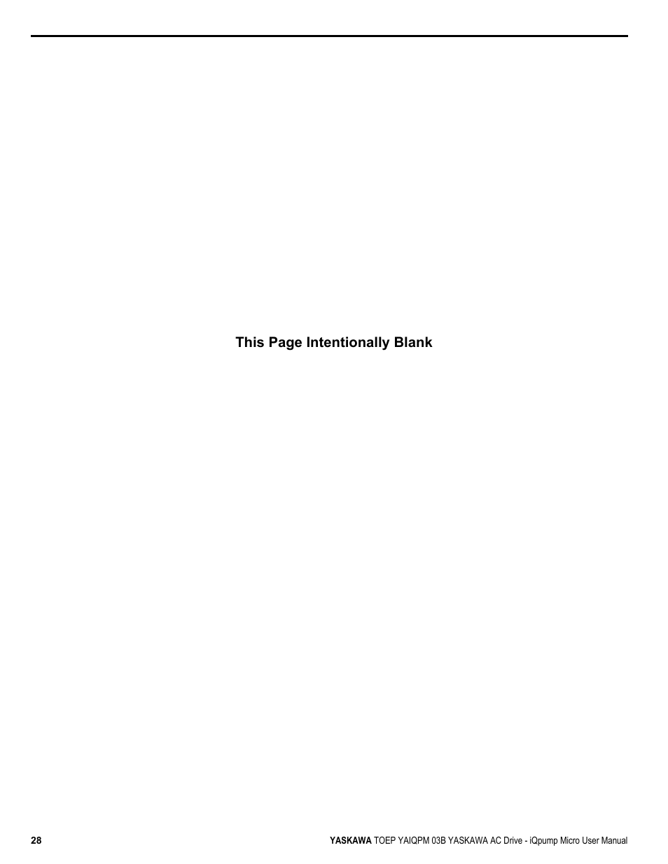 This page intentionally blank | Yaskawa iQpump Micro User Manual | Page 28 / 300