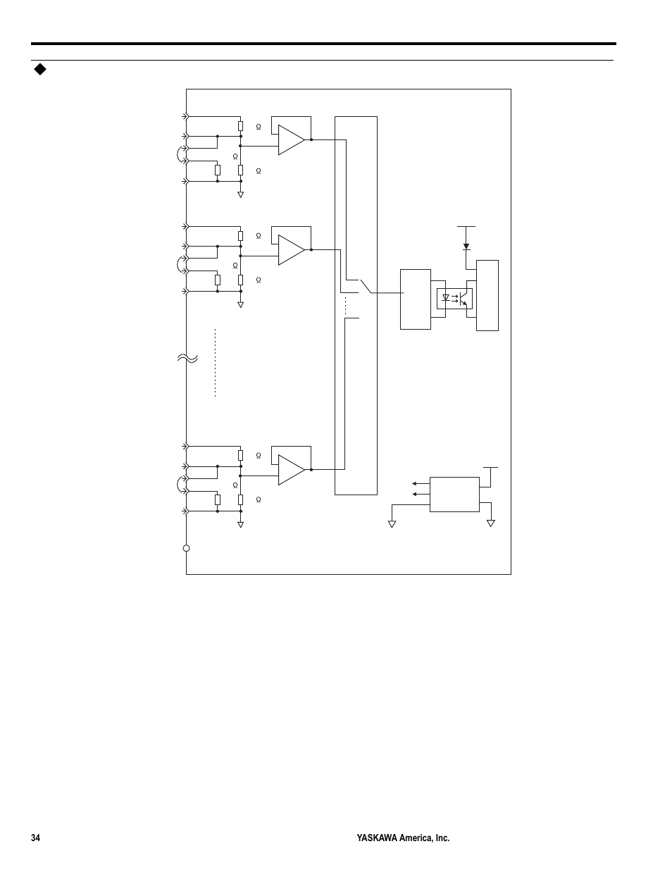 Circuit configuration, 17 option module - ai-01 (analog input) module | Yaskawa MP3300iec User Manual | Page 34 / 82